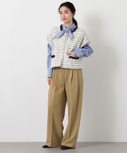 Gready Brilliant（グレディブリリアン）の「ＬＵツイードフレンチベスト（その他アウター・レディース・アイボリー・38）」の6枚目の写真