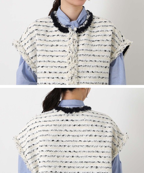 Gready Brilliant（グレディブリリアン）の「ＬＵツイードフレンチベスト（その他アウター・レディース・アイボリー・38）」の14枚目の写真