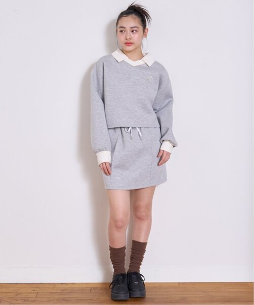 LOVETOXIC(ラブトキシック)の「【ふわカル/セット可】ダンボールミニスカート(スカート・キッズ・アイボリー/サックスブルー/ブラック/グレー・L:160cm/S:140cm/M:150cm/130cm)」の7枚目の写真