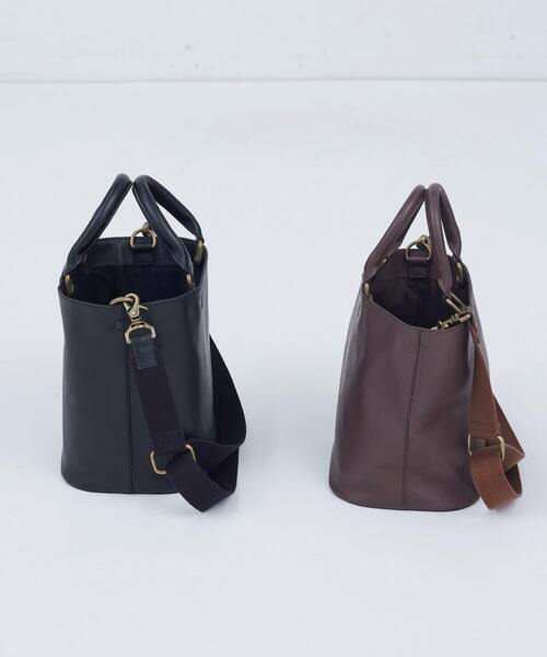 ADIEU TRISTESSE（アデュートリステス）の「ボンネルショルダー付レザーバッグ（ショルダーバッグ・レディース・ブラック/ダークブラウン・FREE）」の10枚目の写真