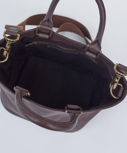 ADIEU TRISTESSE（アデュートリステス）の「ボンネルショルダー付レザーバッグ（ショルダーバッグ・レディース・ブラック/ダークブラウン・FREE）」の12枚目の写真