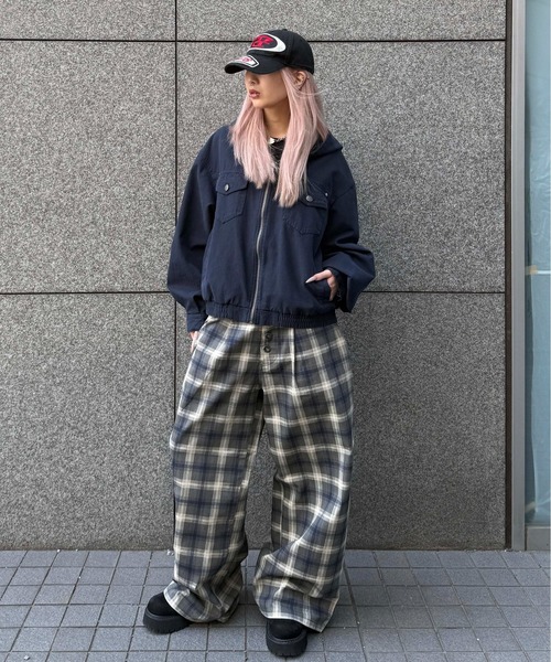 sedacle(セダクル)の「チェックツイルボタンフライパンツ(その他パンツ・メンズ・グレー/チャコールグレー・LARGE/MEDIUM/SMALL)」の17枚目の写真