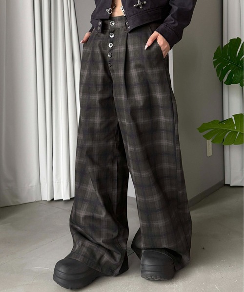 sedacle(セダクル)の「チェックツイルボタンフライパンツ(その他パンツ・メンズ・グレー/チャコールグレー・LARGE/MEDIUM/SMALL)」の18枚目の写真