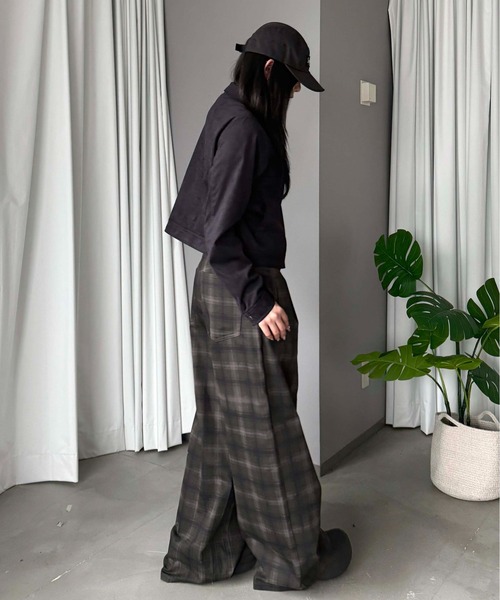 sedacle(セダクル)の「チェックツイルボタンフライパンツ(その他パンツ・メンズ・グレー/チャコールグレー・LARGE/MEDIUM/SMALL)」の6枚目の写真