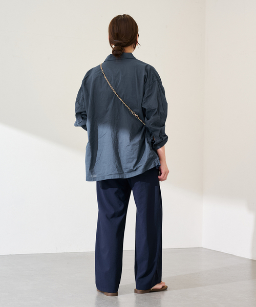 FRAMeWORK（フレームワーク）の「ローンワッシャーミリタリージャケット（ミリタリージャケット・レディース・ネイビー/アイボリー・FREE）」の18枚目の写真