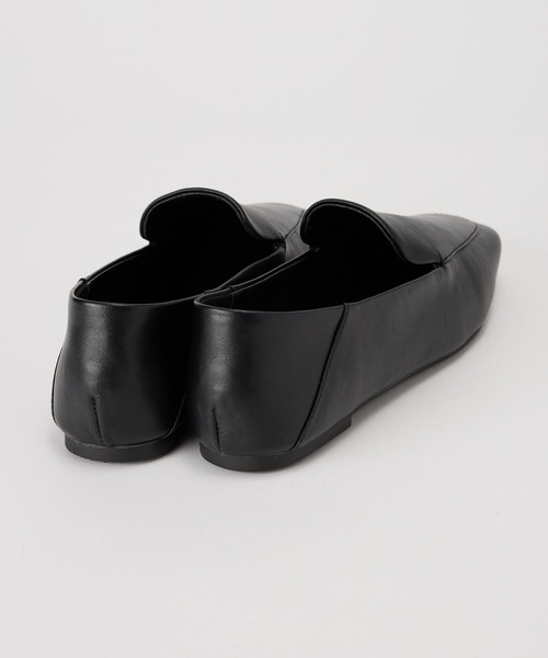 BARNYARDSTORM(バンヤードストーム)の「BARNYARDSTORM / シープレザースクエアローファ(ローファー・レディース・ブラック/キャメル・36/37/38)」の5枚目の写真