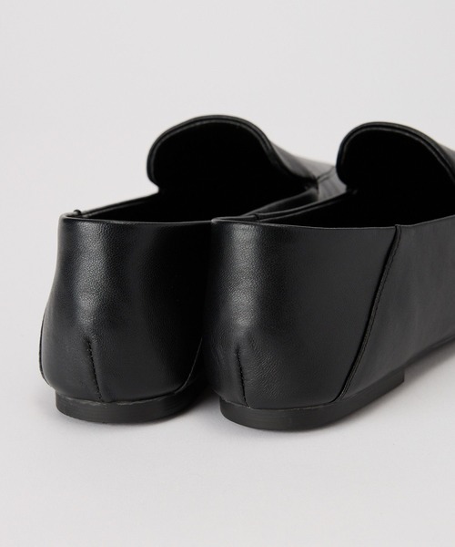 BARNYARDSTORM(バンヤードストーム)の「BARNYARDSTORM / シープレザースクエアローファ(ローファー・レディース・ブラック/キャメル・36/37/38)」の6枚目の写真