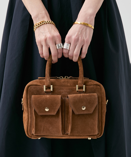 CHRISTIAN VILLA(クリスチャンヴィラ)の「Christian Villa クリスチャン ヴィラ BAG H15*W22*D10cm(ショルダーバッグ・レディース・ブラウン・FREE)」の8枚目の写真