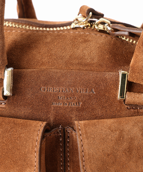 CHRISTIAN VILLA(クリスチャンヴィラ)の「Christian Villa クリスチャン ヴィラ BAG H15*W22*D10cm(ショルダーバッグ・レディース・ブラウン・FREE)」の14枚目の写真