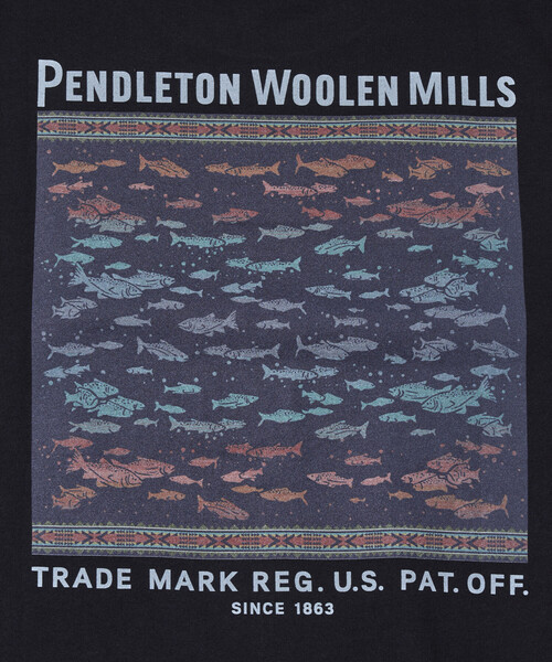 PENDLETON（ペンドルトン）の「PENDLETON/ペンドルトン 別注 ヴィンテージブランケット デザイン バックプリントTシャツ（Tシャツ/カットソー・メンズ・ブラック/オフホワイト/オリーブ・MEDIUM/LARGE）」の17枚目の写真