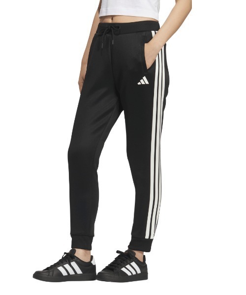 adidas(アディダス)の「アディダス adidas スタジアムレギュラー9/10丈パンツ(その他パンツ・レディース・ブラック×ホワイト/グレー/ブラック×ブラック・S/M/L)」の2枚目の写真