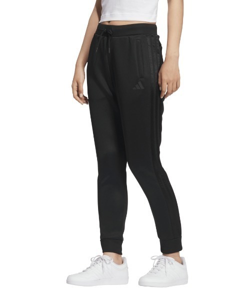adidas(アディダス)の「アディダス adidas スタジアムレギュラー9/10丈パンツ(その他パンツ・レディース・ブラック×ホワイト/グレー/ブラック×ブラック・S/M/L)」の3枚目の写真