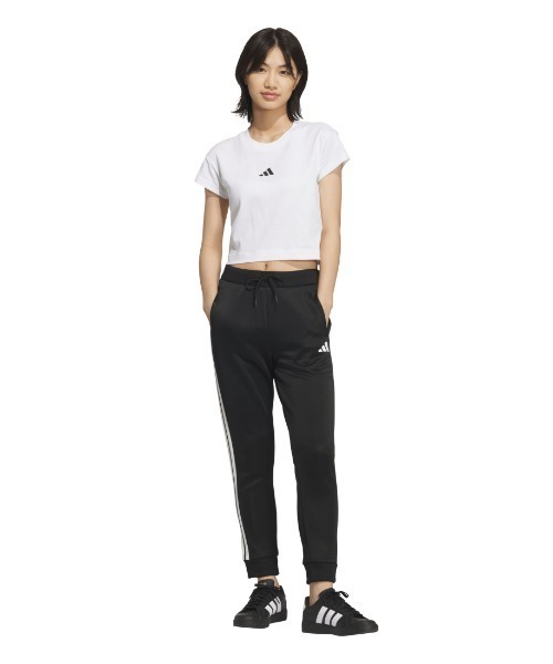 adidas(アディダス)の「アディダス adidas スタジアムレギュラー9/10丈パンツ(その他パンツ・レディース・ブラック×ホワイト/グレー/ブラック×ブラック・S/M/L)」の9枚目の写真