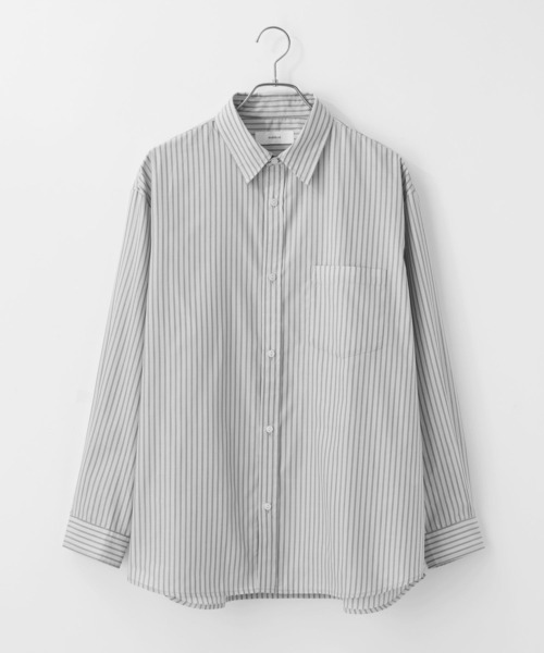 RAGEBLUE（レイジブルー）の「80TC Broad Stripe Over Shirt/ブロードストライプオーバーシャツ（シャツ/ブラウス・メンズ・イエロー/ライトグリーン/ピンク/ライトブルー/ホワイト・MEDIUM/LARGE）」の13枚目の写真
