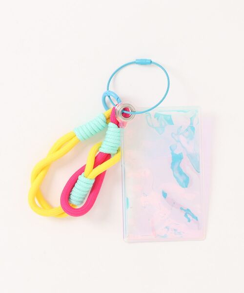 ammy.（エイミードット）の「【 ammy. / エイミードット 】 ワイヤーリング付き カラフル クリア ID カード ケース（カードケース・レディース・クリア/ブラック/ピンク/パープル/イエロー/オレンジ・FREE）」の6枚目の写真