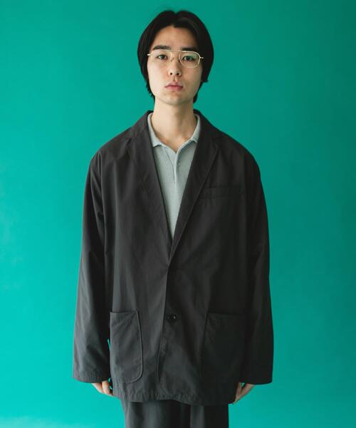 BURLAP OUTFITTER(バーラップアウトフィッター)の「『別注』BURLAP OUTFITTER×DOORS SUPPLEX NYLON 2B JACKET(その他アウター・メンズ・チャコールグレー/ブラック・X-LARGE/MEDIUM/LARGE)」の20枚目の写真