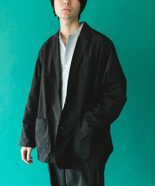 BURLAP OUTFITTER(バーラップアウトフィッター)の「『別注』BURLAP OUTFITTER×DOORS SUPPLEX NYLON 2B JACKET(その他アウター・メンズ・チャコールグレー/ブラック・X-LARGE/MEDIUM/LARGE)」の5枚目の写真