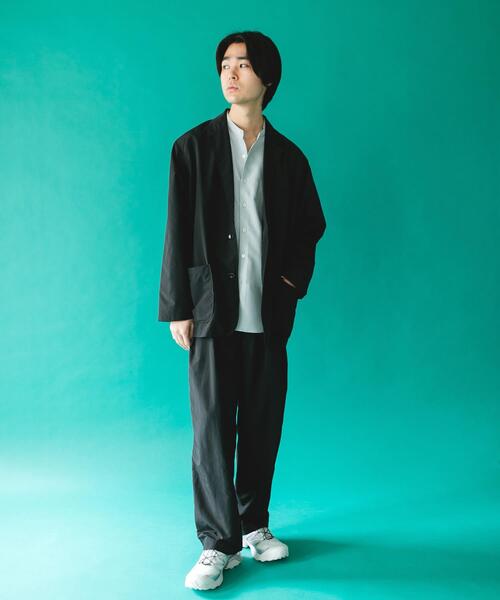 BURLAP OUTFITTER(バーラップアウトフィッター)の「『別注』BURLAP OUTFITTER×DOORS SUPPLEX NYLON 2B JACKET(その他アウター・メンズ・チャコールグレー/ブラック・X-LARGE/MEDIUM/LARGE)」の7枚目の写真
