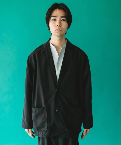 BURLAP OUTFITTER(バーラップアウトフィッター)の「『別注』BURLAP OUTFITTER×DOORS SUPPLEX NYLON 2B JACKET(その他アウター・メンズ・チャコールグレー/ブラック・X-LARGE/MEDIUM/LARGE)」の8枚目の写真