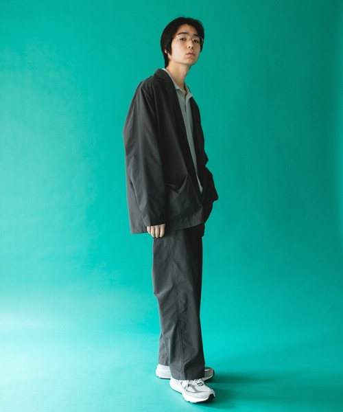 BURLAP OUTFITTER(バーラップアウトフィッター)の「『別注』BURLAP OUTFITTER×DOORS SUPPLEX NYLON 2B JACKET(その他アウター・メンズ・チャコールグレー/ブラック・X-LARGE/MEDIUM/LARGE)」の9枚目の写真