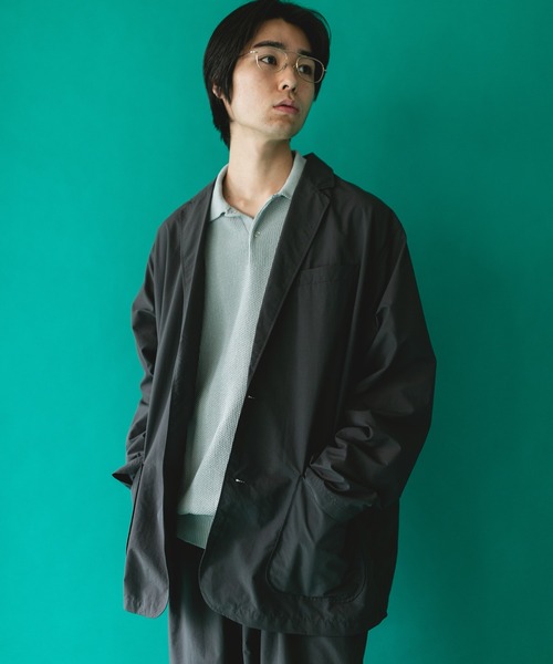 BURLAP OUTFITTER(バーラップアウトフィッター)の「『別注』BURLAP OUTFITTER×DOORS SUPPLEX NYLON 2B JACKET(その他アウター・メンズ・チャコールグレー/ブラック・X-LARGE/MEDIUM/LARGE)」の4枚目の写真