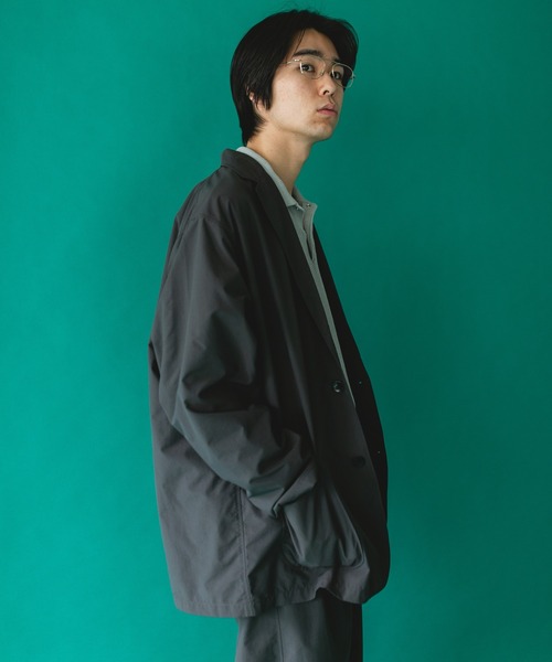 BURLAP OUTFITTER(バーラップアウトフィッター)の「『別注』BURLAP OUTFITTER×DOORS SUPPLEX NYLON 2B JACKET(その他アウター・メンズ・チャコールグレー/ブラック・X-LARGE/MEDIUM/LARGE)」の3枚目の写真