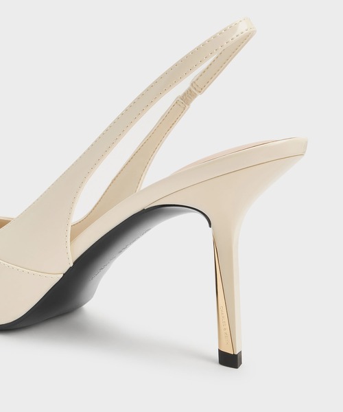 CHARLES & KEITH（チャールズ & キース）の「Taylen テイレン スリングバッグパンプス（パンプス・レディース・ベージュ/ブラック系その他7・25.5cm/25cm/24.5cm/23.5cm/23cm/22.5cm/22cm）」の9枚目の写真