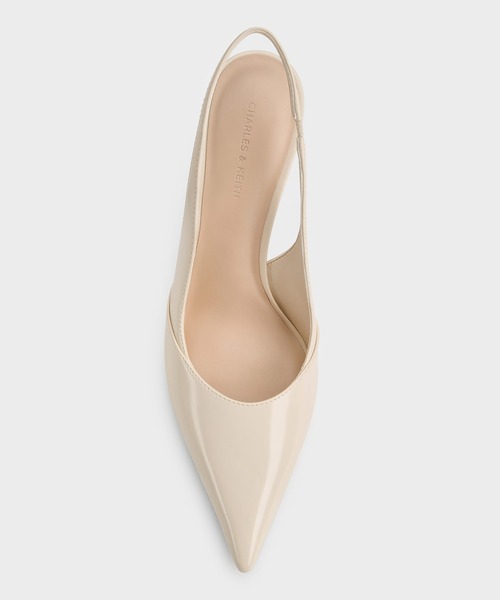 CHARLES & KEITH（チャールズ & キース）の「Taylen テイレン スリングバッグパンプス（パンプス・レディース・ベージュ/ブラック系その他7・25.5cm/25cm/24.5cm/23.5cm/23cm/22.5cm/22cm）」の8枚目の写真
