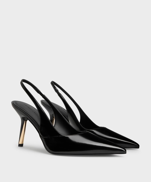 CHARLES & KEITH（チャールズ & キース）の「Taylen テイレン スリングバッグパンプス（パンプス・レディース・ベージュ/ブラック系その他7・25.5cm/25cm/24.5cm/23.5cm/23cm/22.5cm/22cm）」の7枚目の写真