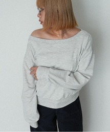 Off-Shoulder Sweat Top|オフショルスウェットトップス