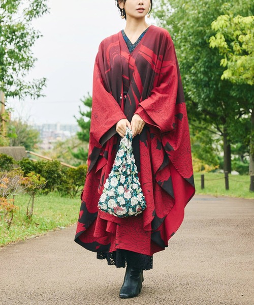 倭物やカヤ(ワモノヤカヤ)の「【倭物やカヤ】しぼり花バッグ(エコバッグ/サブバッグ・レディース・その他4/その他1/その他2/その他3/その他5・FREE)」の7枚目の写真