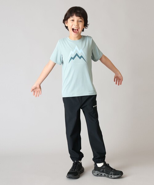 Columbia(コロンビア)の「UVカット Columbia/ キッズアイテム/ テックトレイル ユーティリティ ショートスリーブ グラフィッククルー /コロンビア(Tシャツ/カットソー・キッズ・ネイビー/ブルー/ブラック・XXS/S/M/XS/L)」の7枚目の写真