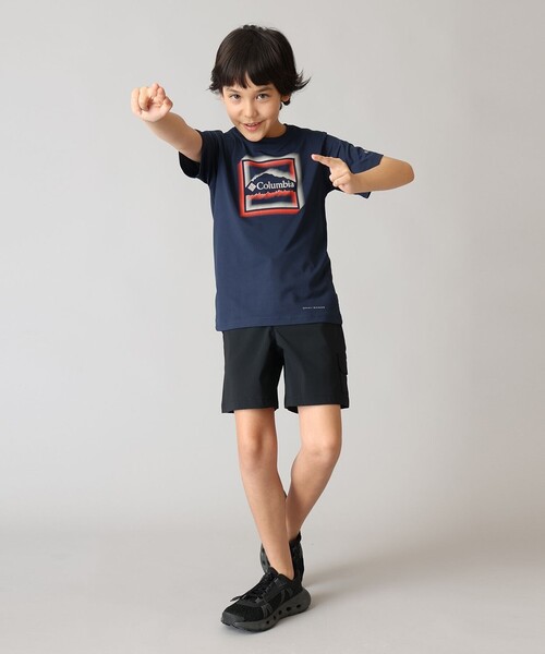 Columbia(コロンビア)の「UVカット Columbia/ キッズアイテム/ テックトレイル ユーティリティ ショートスリーブ グラフィッククルー /コロンビア(Tシャツ/カットソー・キッズ・ネイビー/ブルー/ブラック・XXS/S/M/XS/L)」の11枚目の写真