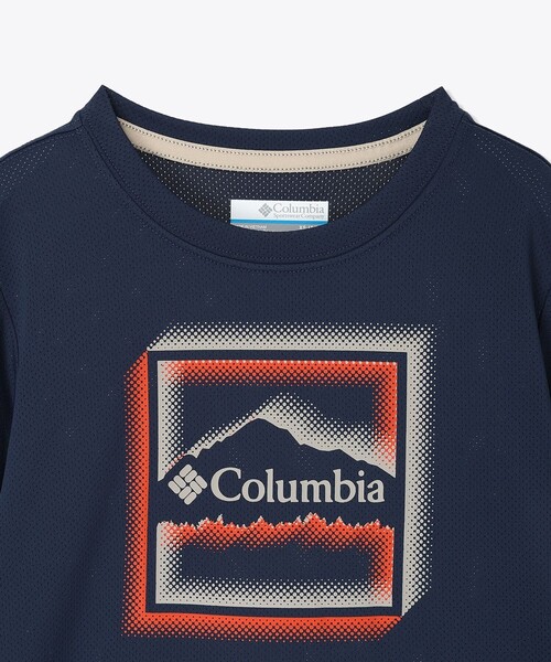 Columbia(コロンビア)の「UVカット Columbia/ キッズアイテム/ テックトレイル ユーティリティ ショートスリーブ グラフィッククルー /コロンビア(Tシャツ/カットソー・キッズ・ネイビー/ブルー/ブラック・XXS/S/M/XS/L)」の15枚目の写真