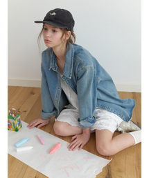 RE_L（リエル）の「Moe denim shirt jacket (blue)（その他アウター）」
