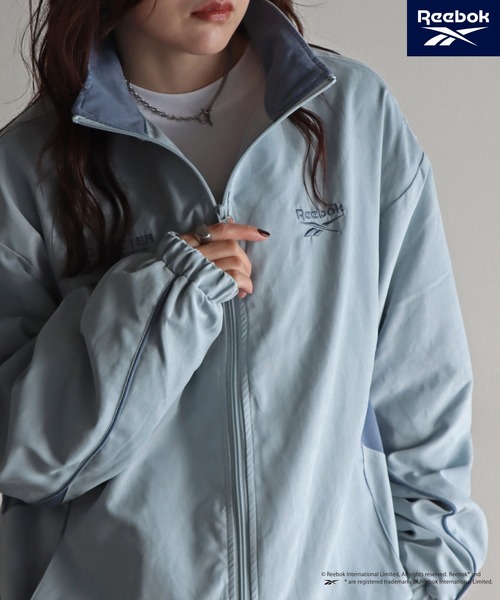 COURO(コウロ)の「【Reebok/リーボック】フェイクスエードパイピングトラックジャケット(その他アウター・レディース・グリーン系/ネイビー/ブラック/サックスブルー・XL/L/M)」の17枚目の写真
