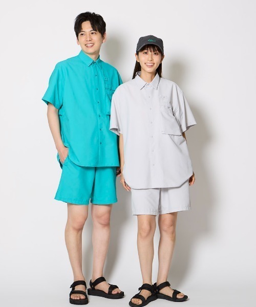 Foxfire（フォックスファイヤー）の「ＦＩＳＨＤＯＭシャツＳ／Ｓ（シャツ/ブラウス・メンズ・エメラルド/グレー/ライトグレー・XS/S/M/L）」の14枚目の写真