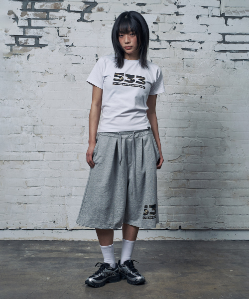 PEID(ペイド)の「PD 533 ピンタックバミューダパンツ グレー(その他パンツ・レディース・グレー・2/3/1)」の4枚目の写真