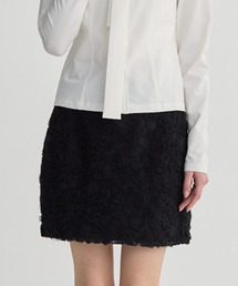 TINA FLOWER TIGHT MINI SKIRT