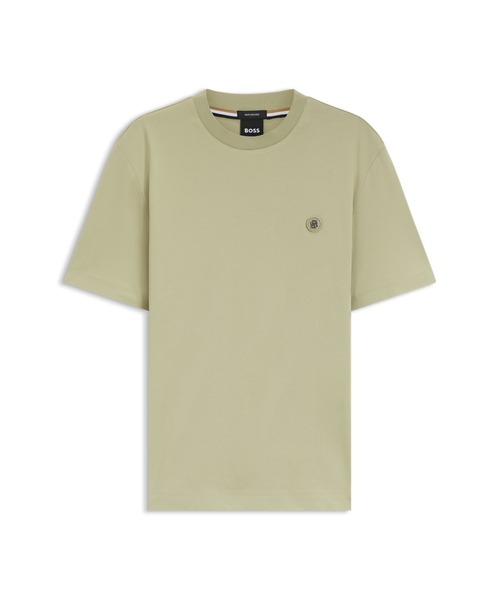 BOSS(ボス)の「シルケットコットン Tシャツ Double Bモノグラム(Tシャツ/カットソー・メンズ・カーキ/ホワイト/ブラック・XXL/L/XL/M/S)」の15枚目の写真