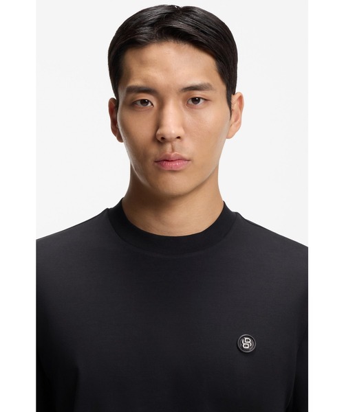 BOSS(ボス)の「シルケットコットン Tシャツ Double Bモノグラム(Tシャツ/カットソー・メンズ・カーキ/ホワイト/ブラック・XXL/L/XL/M/S)」の16枚目の写真