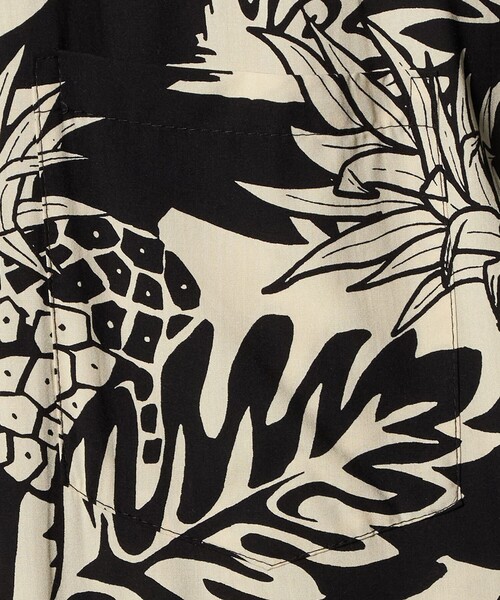 TWO PALMS(トゥーパームス)の「<TWO PALMS> WILD PINEAPPLE オープンカラー シャツ(シャツ/ブラウス・メンズ・ブラック・L/M)」の5枚目の写真