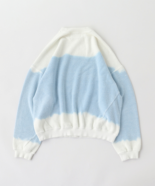 JOURNAL STANDARD（ジャーナルスタンダード）の「NOMARHYTHM TEXTILE / ノーマリズム テキスタイル Hand Dye Reverse Twist Sweat（スウェット・メンズ・ライトブルー・SMALL/MEDIUM）」の2枚目の写真