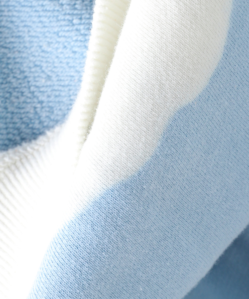 JOURNAL STANDARD（ジャーナルスタンダード）の「NOMARHYTHM TEXTILE / ノーマリズム テキスタイル Hand Dye Reverse Twist Sweat（スウェット・メンズ・ライトブルー・SMALL/MEDIUM）」の3枚目の写真