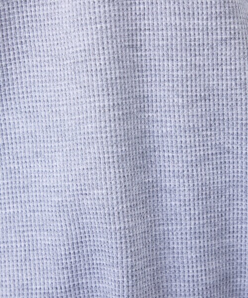 FRUIT OF THE LOOM(フルーツオブザルーム)の「【FRUIT OF THE LOOM/フルーツ・オブ・ザ・ルーム】ヘンリーワッフルルームウェア/上下セット/セットアップ/ユニセックス(Tシャツ/カットソー・メンズ・ブラック/グレー/ネイビー・M/XL/L)」の9枚目の写真