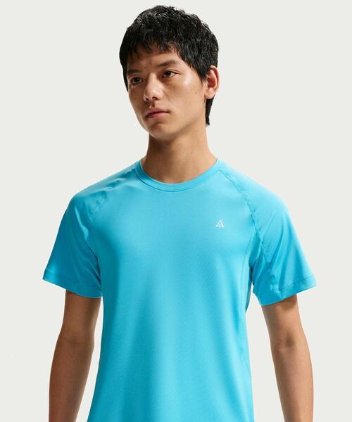 ACG(エィシージー)の「ナイキ ACG "Wildsee" メンズ Dri-FIT ショートスリーブ インナー トップス / Nike ACG "Wildsee" Men's Dri-FIT Short-Sleeve Base Layer Top IO1453-416 Baltic Blue(Tシャツ/カットソー・メンズ・ブルー系その他2・XL/S/M/L/2XL)」の10枚目の写真