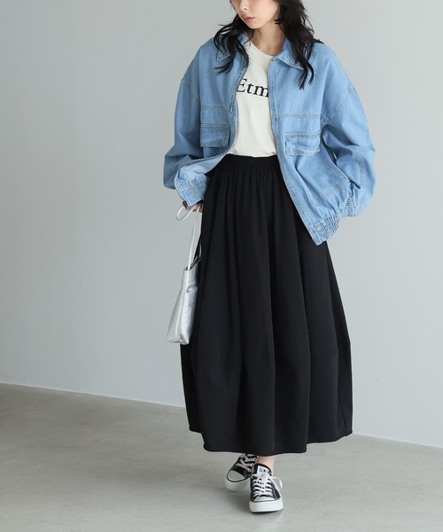 itto...（イット）の「立体コクーンスカート/バルーンスカート（スカート・レディース・ロイヤルブルー/ブラック・M）」の16枚目の写真
