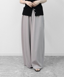 カットジョーゼット セルフカット コクーンワイド　イージーパンツ 　SELF-CUT COCOON WIDE EASYPANTS