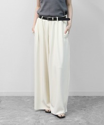 カットジョーゼット セルフカット コクーンワイド イージーパンツ SELF-CUT COCOON WIDE EASYPANTS
