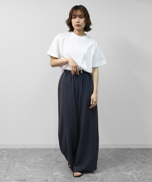 THE CELL.(ザセルドット)の「カットジョーゼット セルフカット コクーンワイド イージーパンツ SELF-CUT COCOON WIDE EASYPANTS(その他パンツ・レディース・アイボリー/グレイッシュベージュ/チャコールグレー/ブラック/ブラウン・FREE)」の22枚目の写真